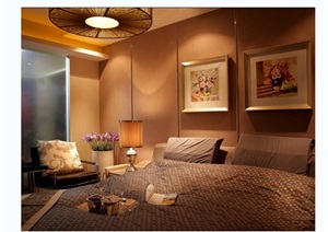 住宅室内卧室空间3d模型