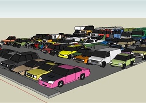 汽车、卡车、货车SU(草图大师)模型