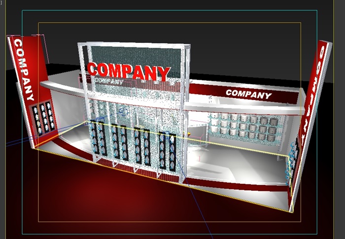 现代展览空间设计3d模型(1)