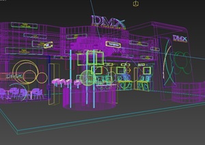 详细的商品展厅设计3d模型