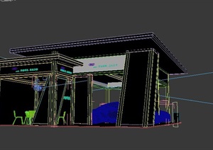 现代风格奥迪汽车展厅设计3dmax模型