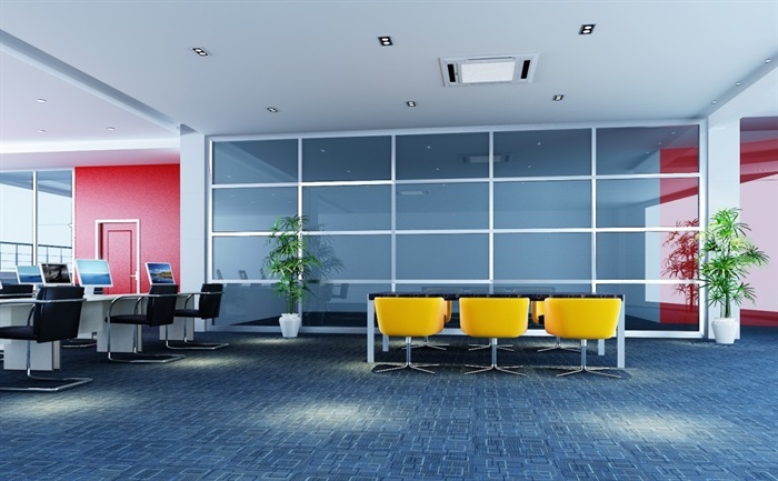 某公司大厅空间设计3d模型含效果图(1)