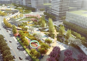 汉正街中央服务区核心区绿轴及地下空间建设设计pdf方案高清文本