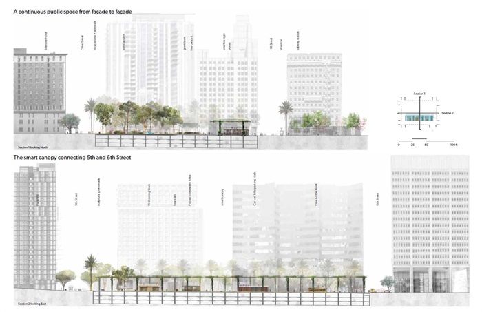洛杉矶潘兴地下停车场上景观广场设计方案高清文本(5)