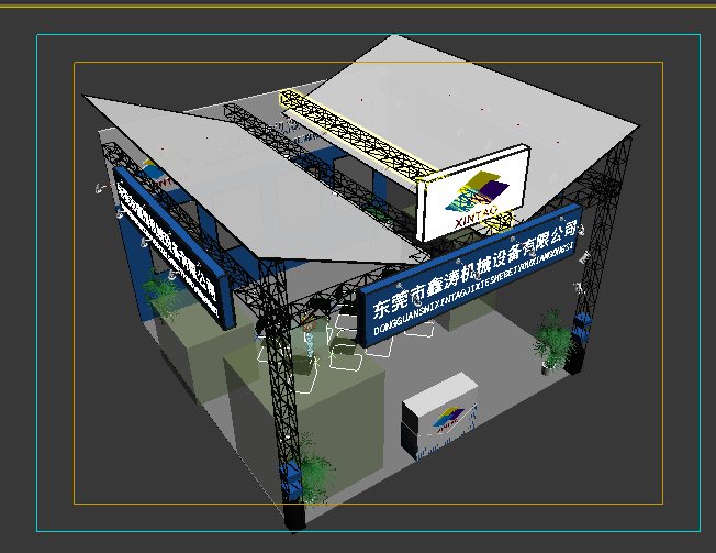 现代机械设备展厅设计3dmax模型(2)
