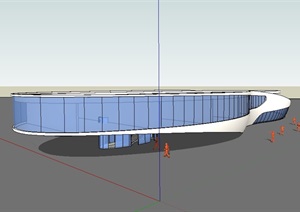 某机场建筑楼设计SU(草图大师)模型