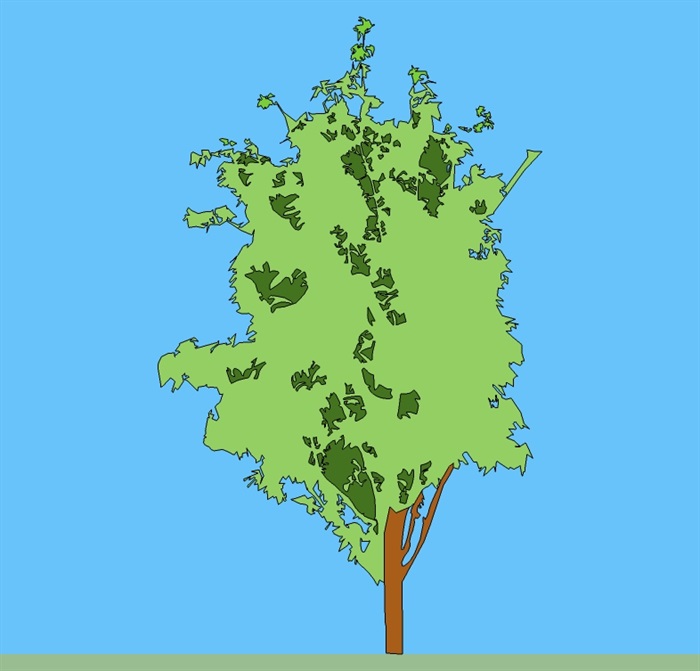 多款2d素材树木su模型(6)