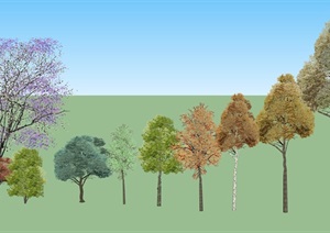 多款植物树木SU(草图大师)模型