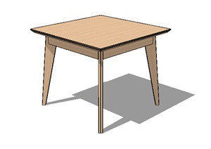 方桌子设计SU(草图大师)模型