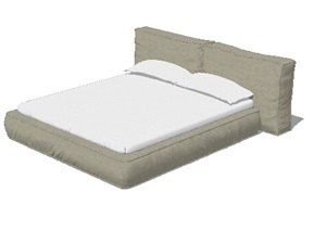 卧室床独特设计SU(草图大师)模型