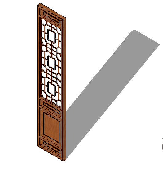 古典室内门窗设计su模型
