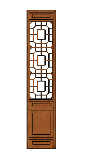古典室内门窗设计su模型