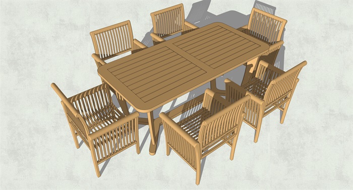 餐桌椅及沙发茶几素材家具SU模型