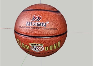 篮球详细设计SU(草图大师)模型