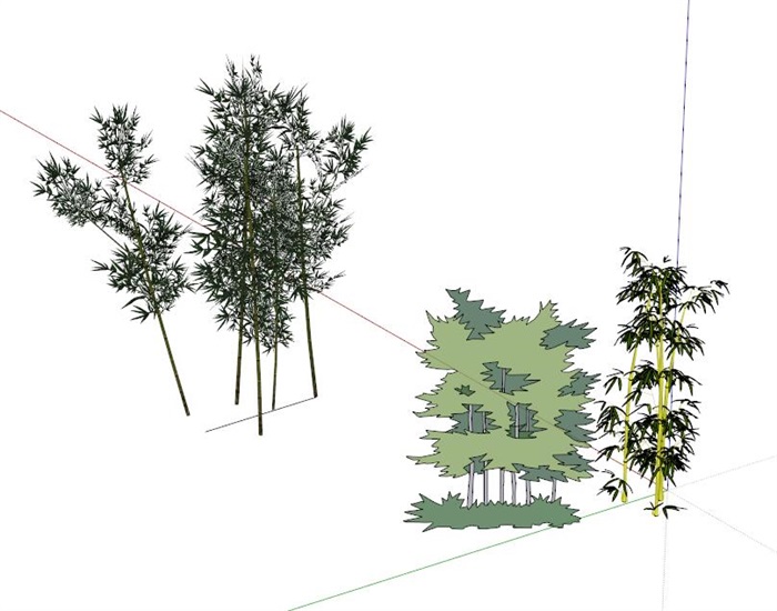 园林景观景观植物素材su模型