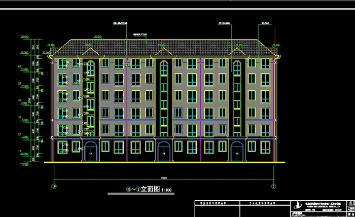 欧式小区多层建筑设计cad施工图(2)