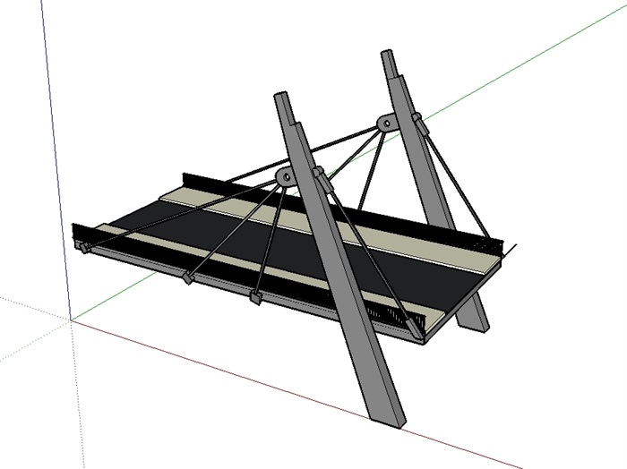 交通铁桥设计su模型(2)