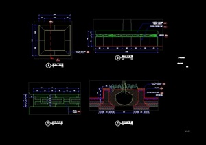现代广场树池设计cad施工图