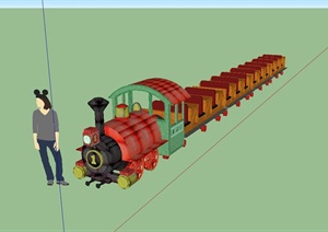 迪士尼小火车SU(草图大师)模型