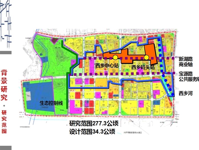 西乡中心地区重点片区及核心地段城市设计ppt方案(1)