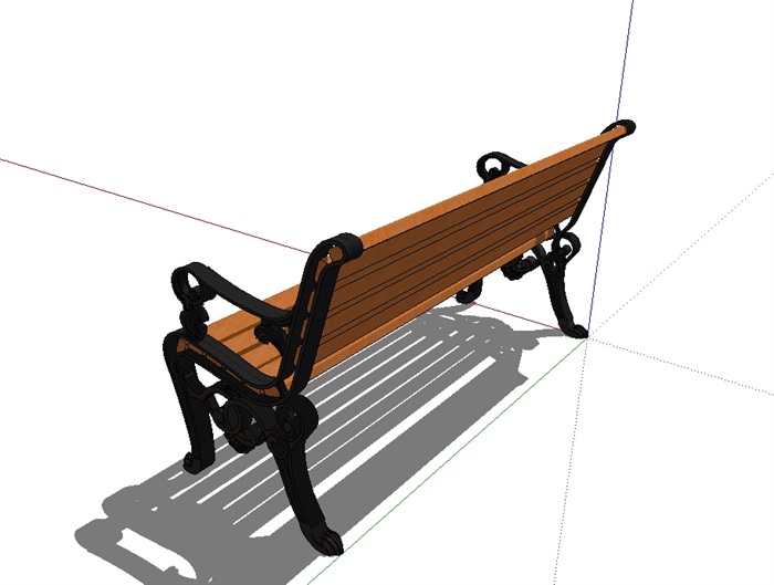 欧式景观长条座椅设计SU模型(3)