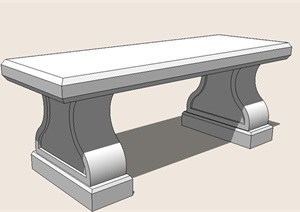 室外景观座凳景凳SU(草图大师)模型