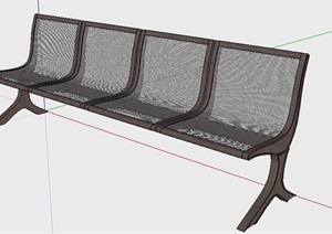室外景观座椅长椅设计SU(草图大师)设计模型