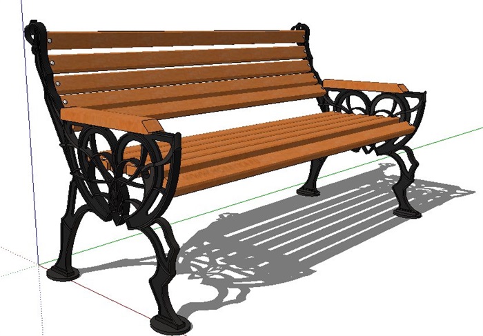 新古典室外景观座椅SU模型(1)
