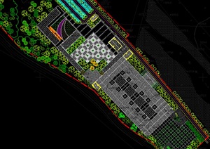 小广场设计景观规划设计cad方案