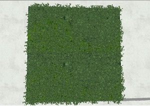 绿色植物景观墙SU(草图大师)模型