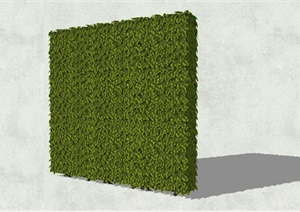 绿色迷宫植物墙灌木墙SU(草图大师)模型