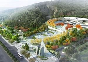 南京汤山方山国家地质公园博物馆景观概念设计jpg方案