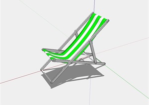 室外景观折叠座椅SU(草图大师)模型