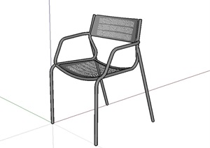 景观座椅详细设计SU(草图大师)模型