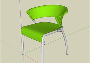 现代独特的座椅SU(草图大师)模型