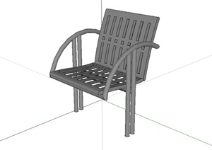 室外景观公共座椅SU(草图大师)模型