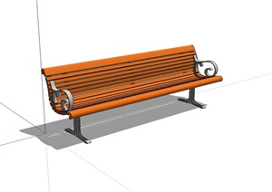室外景观休息区座椅SU(草图大师)模型