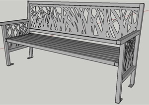 室外景观座椅SU(草图大师)模型素材