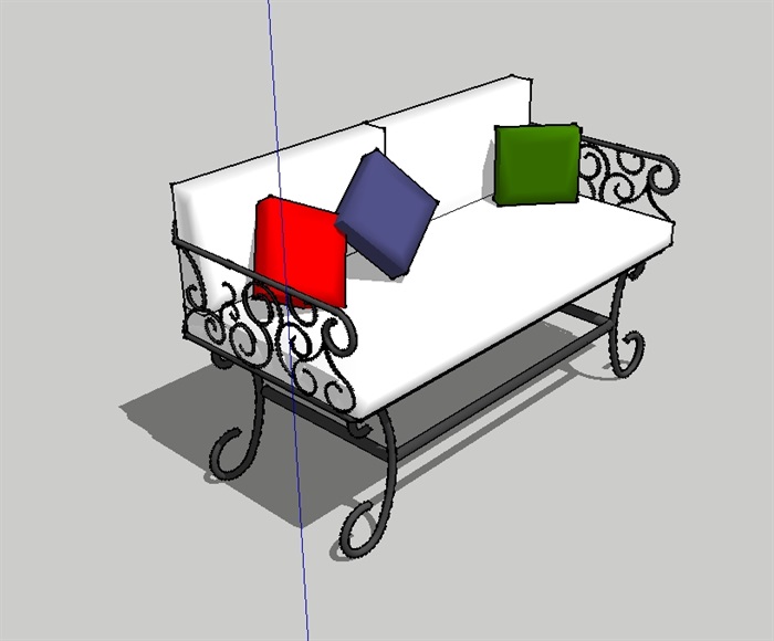 欧式庭院座椅设计SU模型(1)