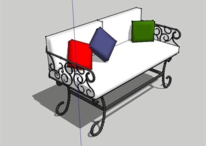 欧式庭院座椅设计SU(草图大师)模型