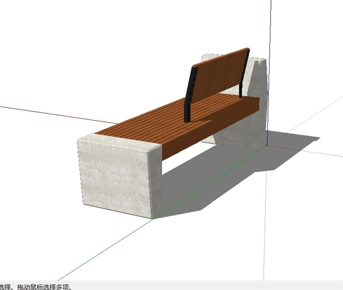 景观座椅坐凳设计SU模型(2)