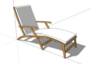 休闲沙发躺椅SU(草图大师)模型