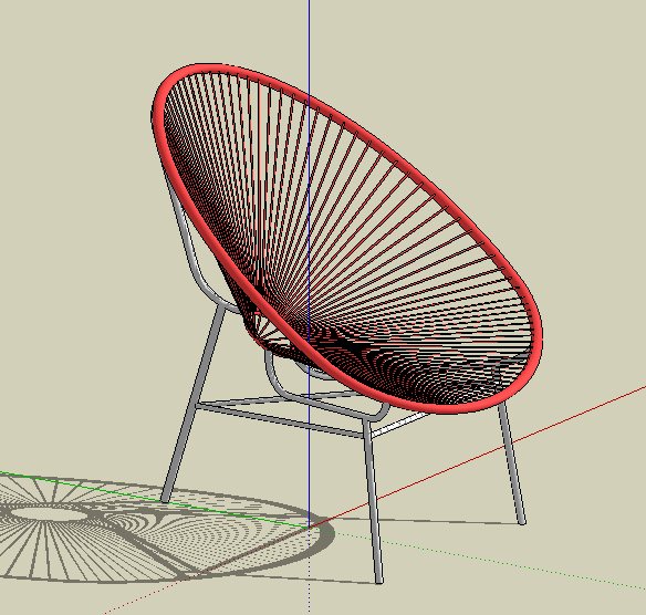 简约风座椅设计SU模型素材(3)