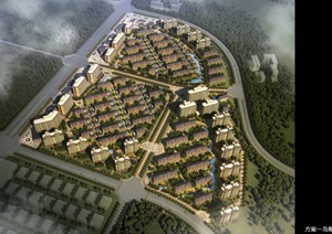 骊山下的住宅小区规划详细设计ppt方案