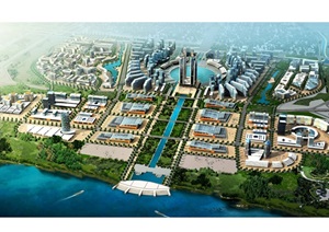 武汉新区滨水区概念性城市设计jpg方案