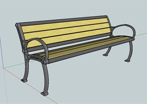 园林景观公园座椅设计SU(草图大师)模型