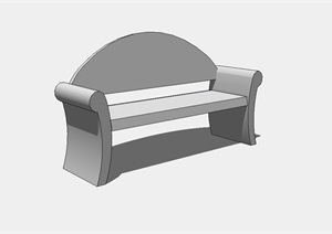 室外景观椅子设计SU(草图大师)模型