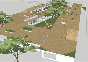 十套精致幼儿园建筑设计SU(草图大师)模型