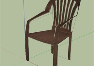 室外景观贴图座椅SU(草图大师)模型