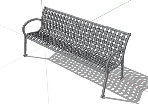 现代景观长条座椅设计SU(草图大师)模型